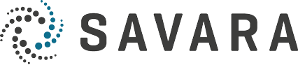 Savara logo in white